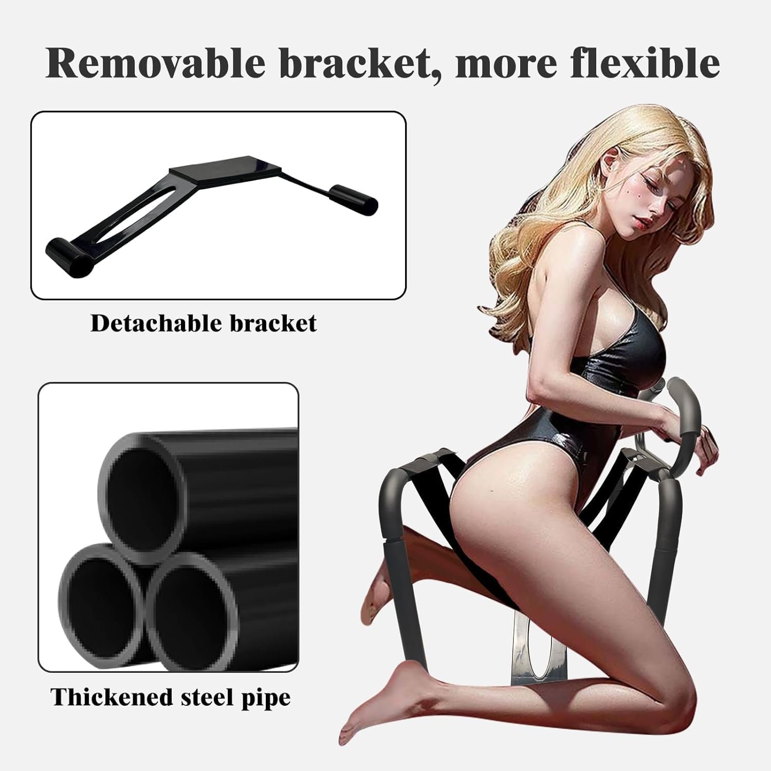 Sex Chair,Sex Furniture for Bedroomwith Adjustable Handrail and Realistic Dildo - Image 7