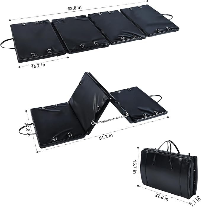 Sex Bondage BDSM Restraints Kit Furniture-PU Leather Fetish Restraints System - Image 5