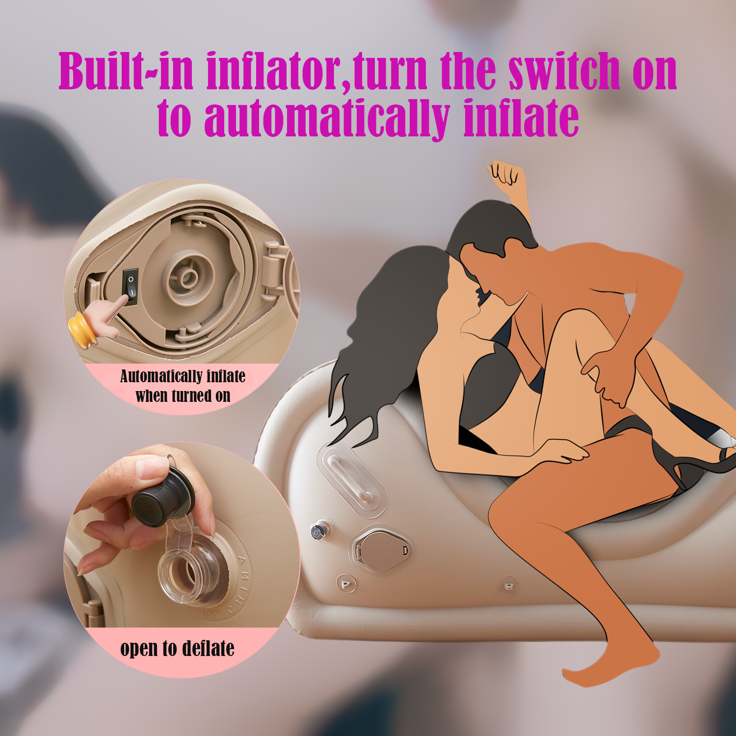 Sex Furniture Sofa Position Aid for Couples BDSM, Automatic Inflatable - Image 6