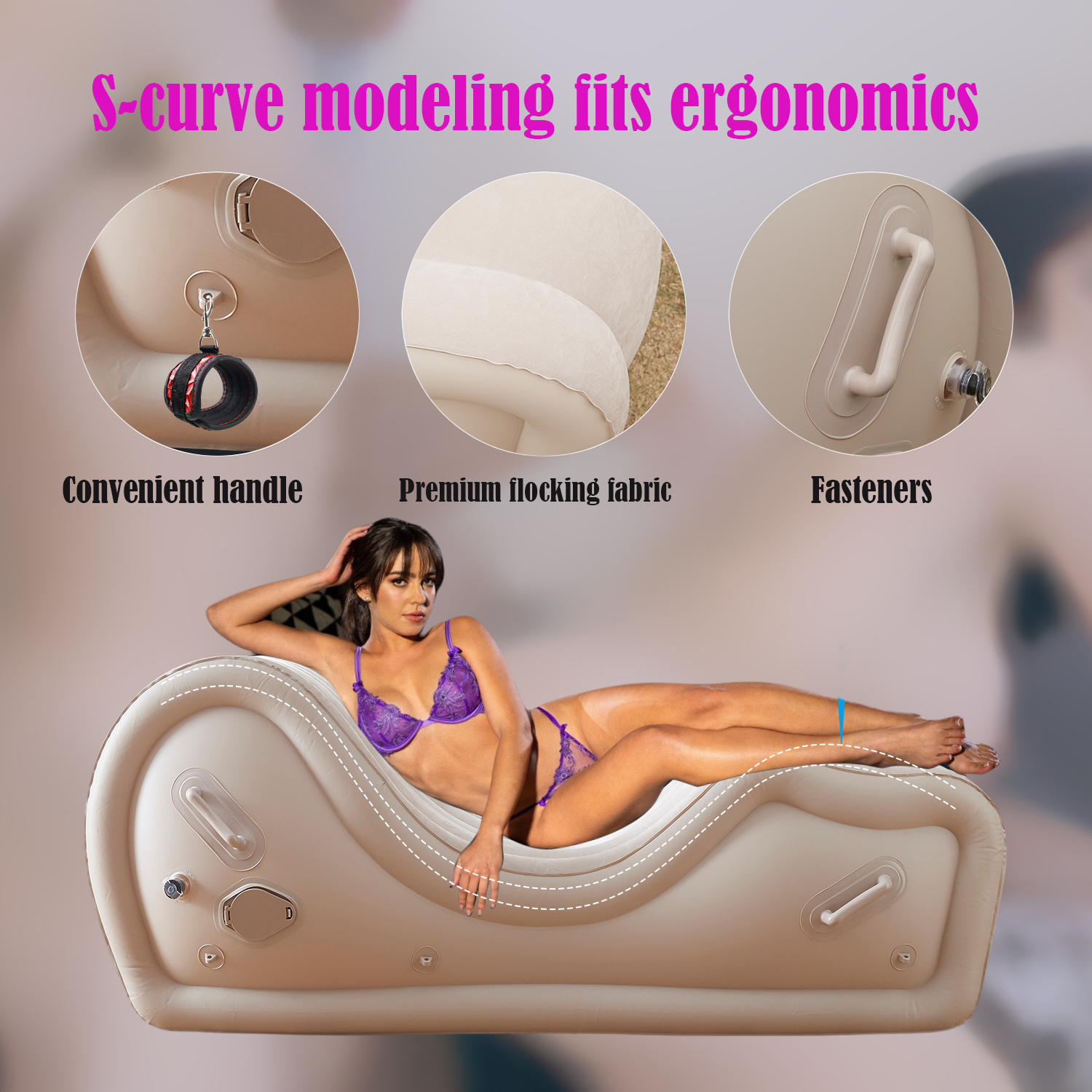 Sex Furniture Sofa Position Aid for Couples BDSM, Automatic Inflatable - Image 5