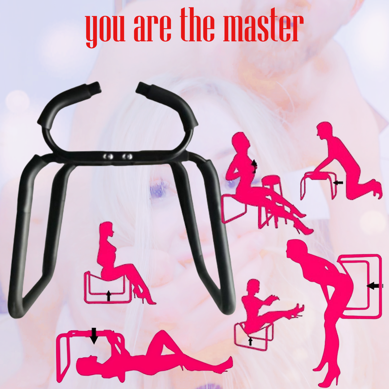 Adult Sex Chair Furniture with Arm Rest Handle Bouncing Function - Image 5