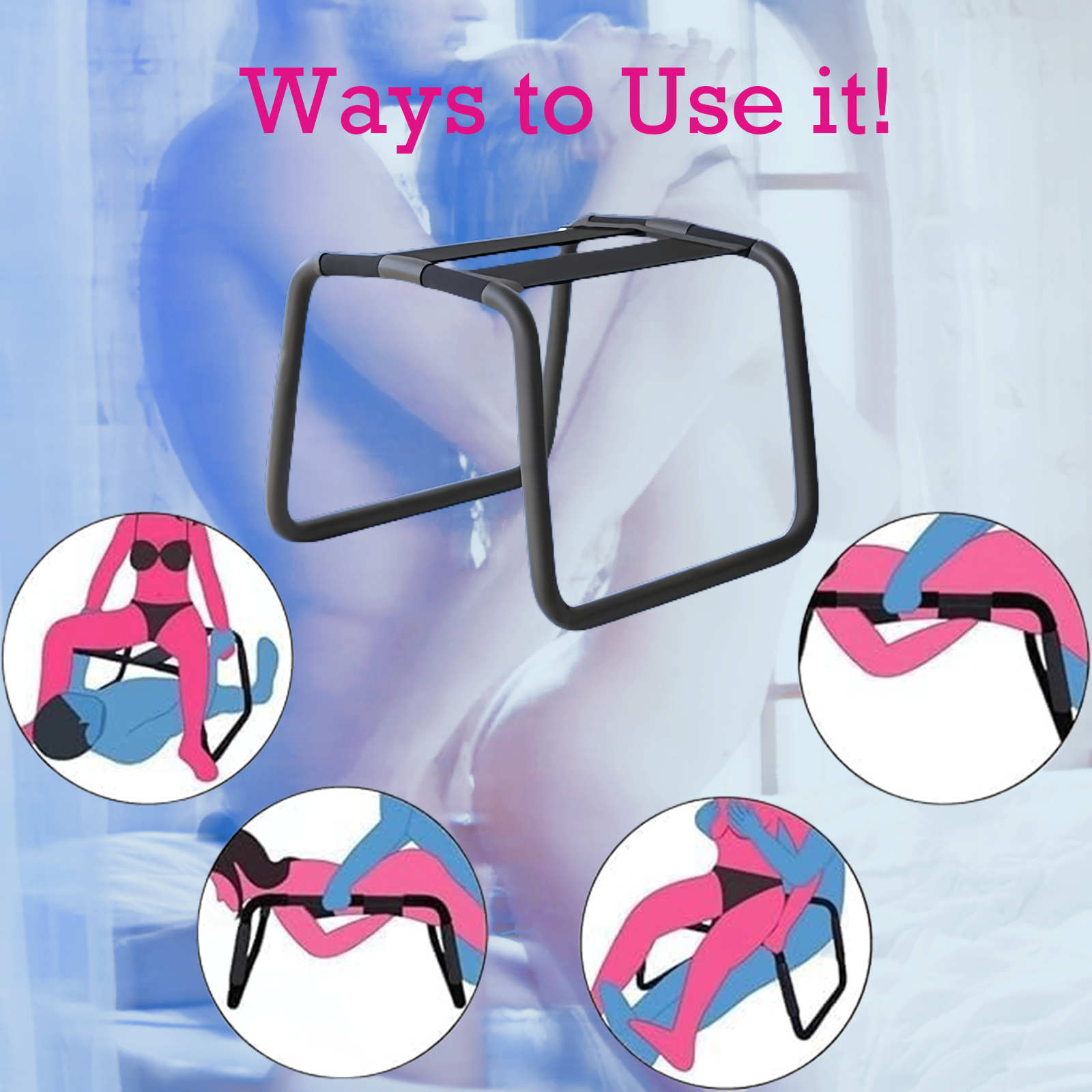 Steel Sex Chair with Bouncing Function & Straps ?C Effort-Saving - Image 4