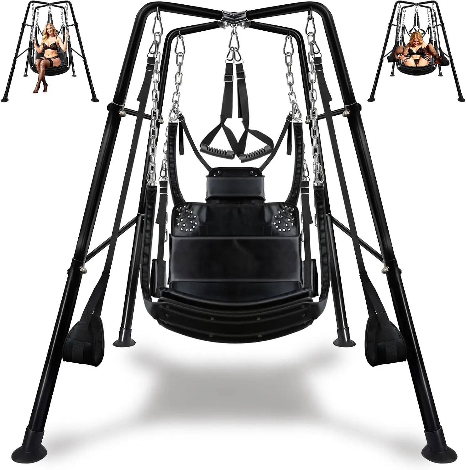 Freestanding Steel Frame Sex Swing, Adult Sex Swing Sex Furniture